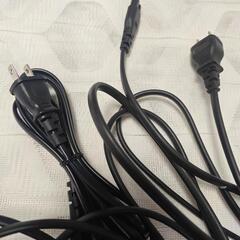 電源ケーブル ACケーブル 2ピン 7A 125V　５本の画像