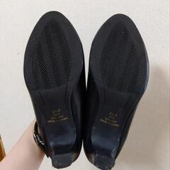 パンプス　23cm　ストラップ　就活　結婚式　フォーマルの画像