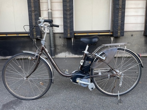 パナソニック電動自転車　茶色2