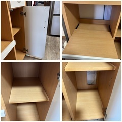 キャスター付 キッチン収納キャビネット/キッチンカウンター/作業台 移動可能　【引き取りに来られる方のみ/腰痛持ちの為、搬送のお手伝いもできかねます】の画像