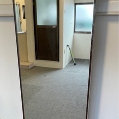 鎌倉彫　姿見鏡　全身鏡　アンティークの画像