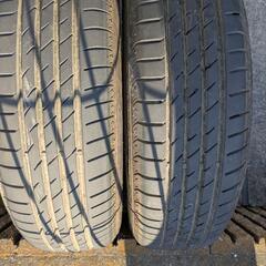 N-BOX タイヤホイールセット155/65r14　PCD1004穴4.5j+45 バリ山 軽　引き取り限定　の画像