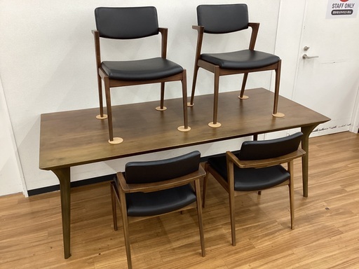 【トレファクマーケット久喜店】FUJI FURNITURE　ダイニング5点セット