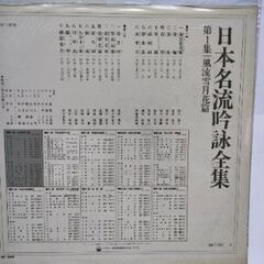 日本名流吟詠全集　第１集　風流雪月花篇の画像