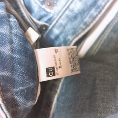GU フレアパンツ　デニムの画像