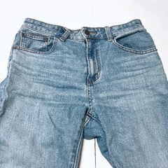 GU フレアパンツ　デニムの画像