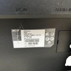 ACER エイサー Wide LCD Monitor 24インチ モニター 直接引取りの画像