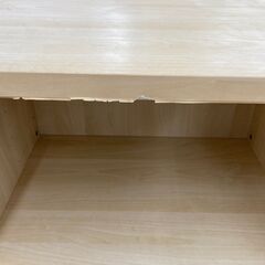★ジモティ割引あり★【リユースのサカイ野々市店】　食器棚　組み立て　茶　120(幅)×42(奥行き)×102(高さ)cm ※クリーニング済みの画像
