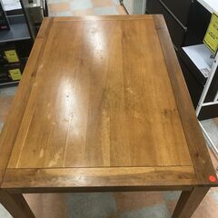 【ジャングルジャングル石川金沢店】テーブル 木製 W120×D80×H72cm ※クリーニング済みの画像