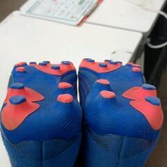 0907-198 スニーカー　adidas　青の画像