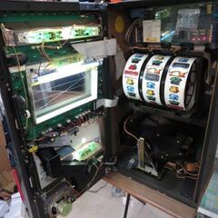 希少 パチスロ実機 4号機 パイオニア 兜 コイン使用 スロット機