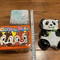 チップ&デール　パンダ　ゴディバ　空容器セットの画像
