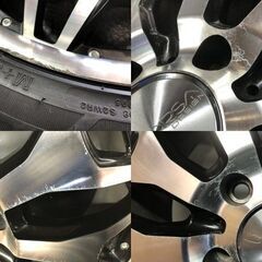 走行短め【DURATURN MOZZO STX 285/45R22】夏タイヤ【DeCORSA ウォリアー 22インチ 9.5J5HPCD150+50】LX ランクル200等　(STA022MY)の画像