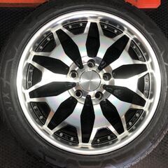 走行短め【DURATURN MOZZO STX 285/45R22】夏タイヤ【DeCORSA ウォリアー 22インチ 9.5J5HPCD150+50】LX ランクル200等　(STA022MY)の画像