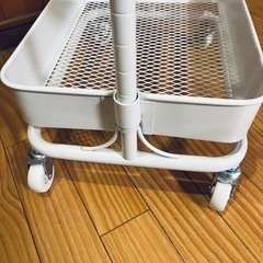 【お譲り先決定】ニトリ スチールワゴン トロリ4 キッチンワゴンの画像