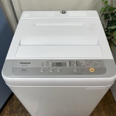 R213 ☀️ Panasonic 洗濯機 （洗濯5.0㎏) 18年製 NA-F50B11 ⭐ 動作確認済 ⭐ クリーニング済の画像