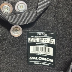 SNOW BOOTS SALOMONの画像