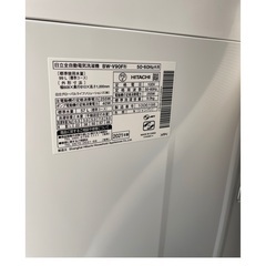 日立製縦型全自動洗濯機、９kg洗い、BW-V90F、2021年製の画像