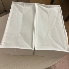 折りたたみ式収納ボックス 2個セットの画像