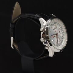 ホンダ タキメーター付 QZ クロノグラフ ホワイト文字盤 メンズ腕時計 0033000 8MGT KTSの画像