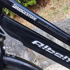 極上　屋内保管　アルベルト　Albelt　5段変速　鍵新品交換３本　27インチ 　黒　：　ブリヂストン Bridgestone　自転車　クロスバイクの画像