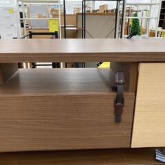 ★ジモティ割引あり★【リユースのサカイ野々市店】TV台　ブラウン　136(幅)×35(奥行き)×41(高さ)cm ※クリーニング済みの画像