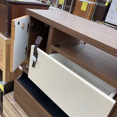 ★ジモティ割引あり★【リユースのサカイ野々市店】TV台　ブラウン　136(幅)×35(奥行き)×41(高さ)cm ※クリーニング済みの画像