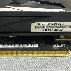 ASRockAMDRadeonRX580搭載グラフィックボードPhantomgamingモデルPGDRadeonRX5808GOCの画像