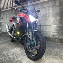 フォグランプ、アルミグリップエンド付けました。カワサキ　Z250  走行約1万2千km 　250cc 　タイヤ9部山　自賠責約4年　ETC、USB電源付の画像
