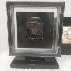 漆塗りの置時計 アドレス帳 セット 加賀市 岡田や漆器 Quartzの画像