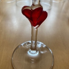 シャンパングラス ハート❤︎の画像