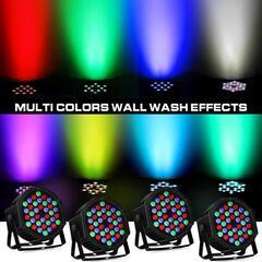ステージライト❣️36個LED 3in1 RGB 舞台照明 リモコン付 4個入りの画像