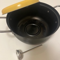鍋　揚げ物　温度計付きの画像