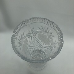 【昭和レトロ・アンティーク雑貨】HOYAクリスタル　花瓶の画像