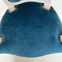 イギリス アンティーク 猫脚 肘掛け チェア コーデュロイ ロココ調