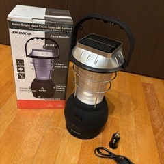 	【防災・アウトドア】DABADA LEDランタン ソーラー／手回し／USB充電対応の画像