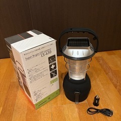 	【防災・アウトドア】DABADA LEDランタン ソーラー／手回し／USB充電対応の画像