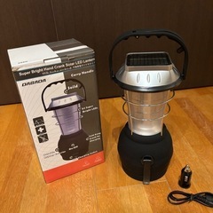	【防災・アウトドア】DABADA LEDランタン ソーラー／手回し／USB充電対応の画像