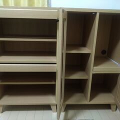 おしゃれキャビネット：ナチュラルカラーの画像