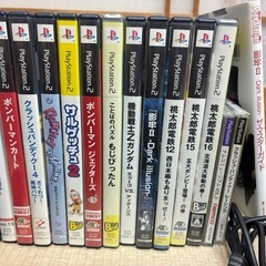 プレイステーション2本体　ソフト桃鉄、ボンバーマンなどの画像