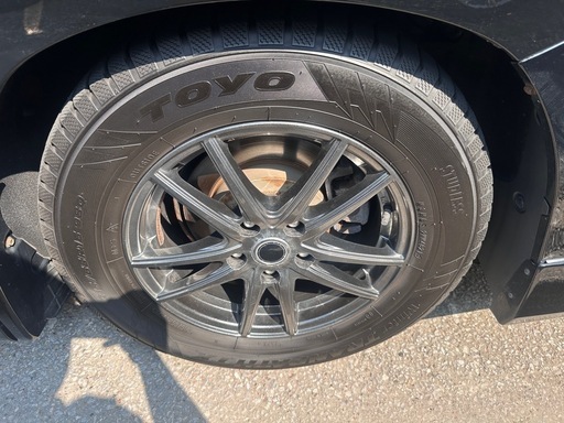 トーヨータイヤ　スタッドレス　アルミ付き　4本　アルファード　ヴェルファイア　　215/65R16 手渡し　東京江戸川区から
