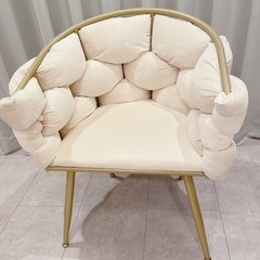 ベルベット チェア 椅子　イスの画像