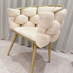 ベルベット チェア 椅子　イスの画像