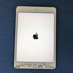 iPad mini 4 128GB WiFi ゴールド ネコのガラスフィルム付き