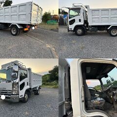 【車検有】ISUZU フォワード 深ダンプ ETC 3人乗り アイドリングストップ 電動格納ミラーの画像
