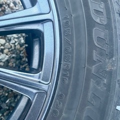 ダンロップ WINTER MAX WM02 195/65R16 2020年製 スタッドレス　ホイールセットの画像