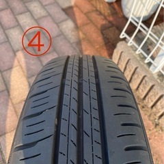 美品　バリ山　155/65r14 ダイハツ　トコット　純正　ホイール　タイヤ　セット　ダンロップ　エナセーブ　４本セットの画像