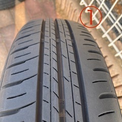 美品　バリ山　155/65r14 ダイハツ　トコット　純正　ホイール　タイヤ　セット　ダンロップ　エナセーブ　４本セットの画像