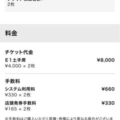 酒田の花火 観覧チケット E1土手席 2枚
の画像