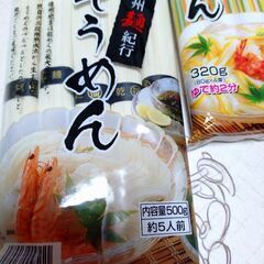 スパゲッティ　そうめん500gと320g　山芋そばの画像